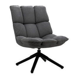 Draaibare fauteuil met stiksels